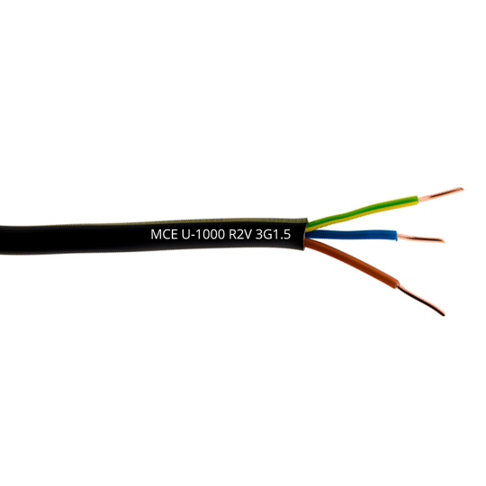 Câble cuivre U-1000 R2V 3g1.5 mm2