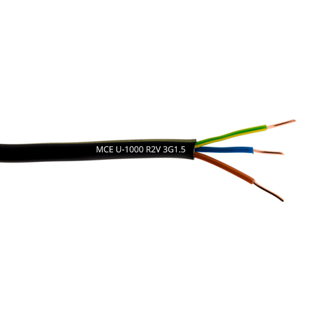 Câble cuivre U-1000 R2V 3g1.5 mm2