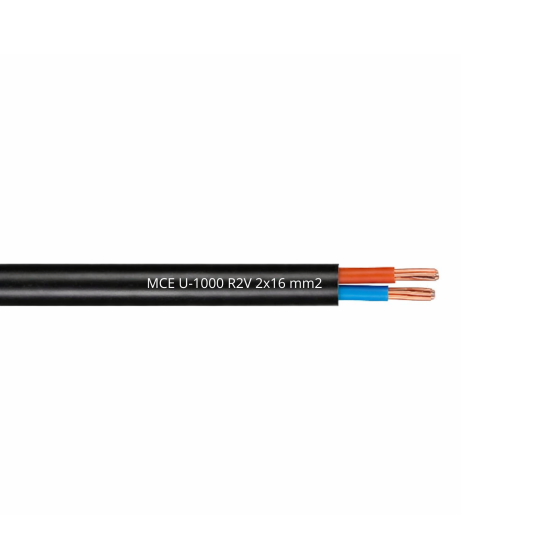 Câble cuivre U-1000 R2V 2x16 mm2