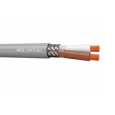 Câble LiYCY 2x1 mm2 blindé