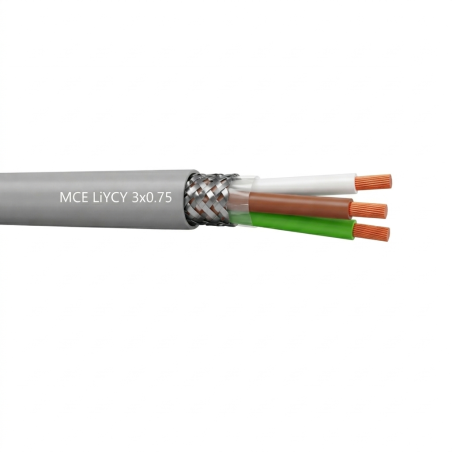 Câble LiYCY 3x0.75 mm2 blindé