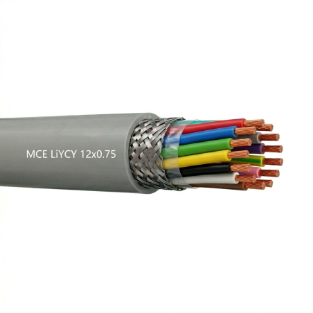 Câble LiYCY 12x0.75 mm2 blindé