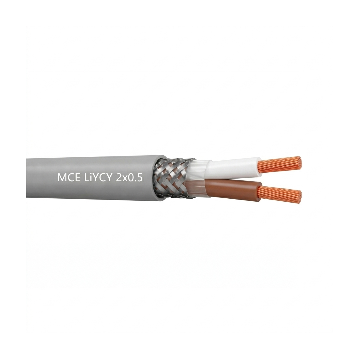 Câble LiYCY 2x0.5 mm2 blindé