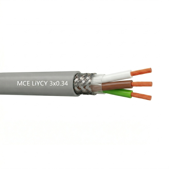 Câble LiYCY 3x0.34 mm2 blindé