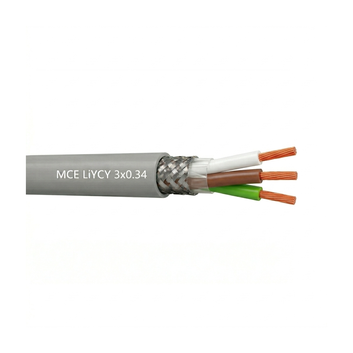 Câble LiYCY 3x0.34 mm2 blindé