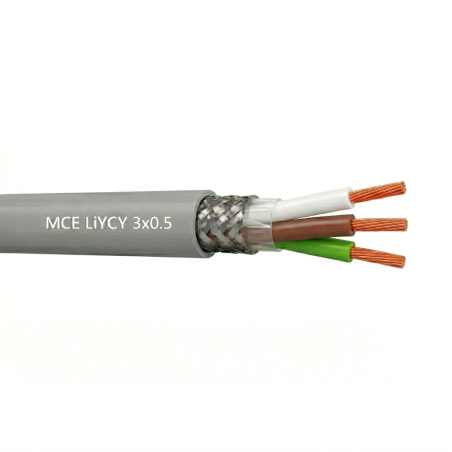 Câble LiYCY 3x0.5 mm2 blindé