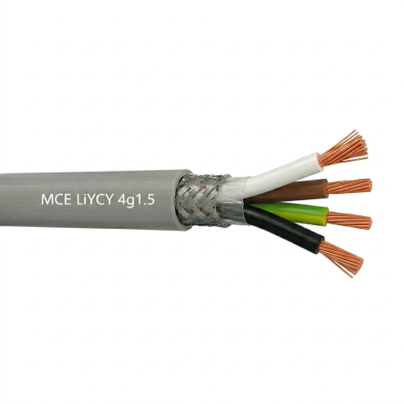 Câble LiYCY 4x0.25 mm2 blindé