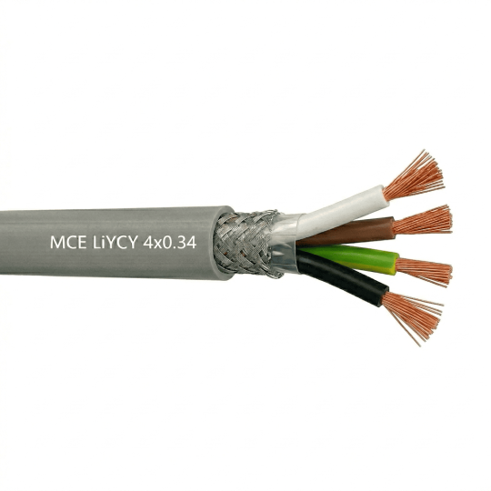 Câble LiYCY 4x0.34 mm2 blindé