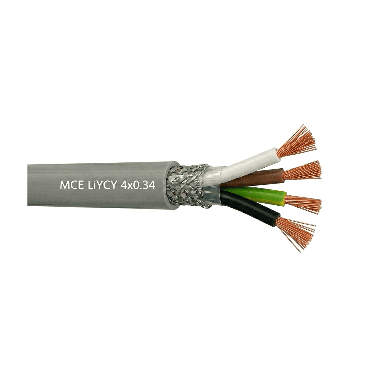 Câble LiYCY 4x0.34 mm2 blindé