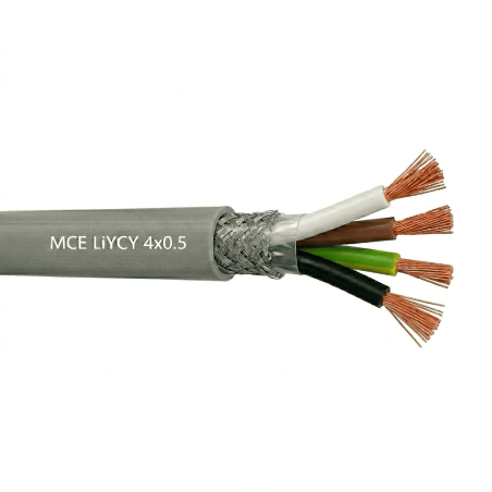 Câble LiYCY 4x0.5 mm2 blindé