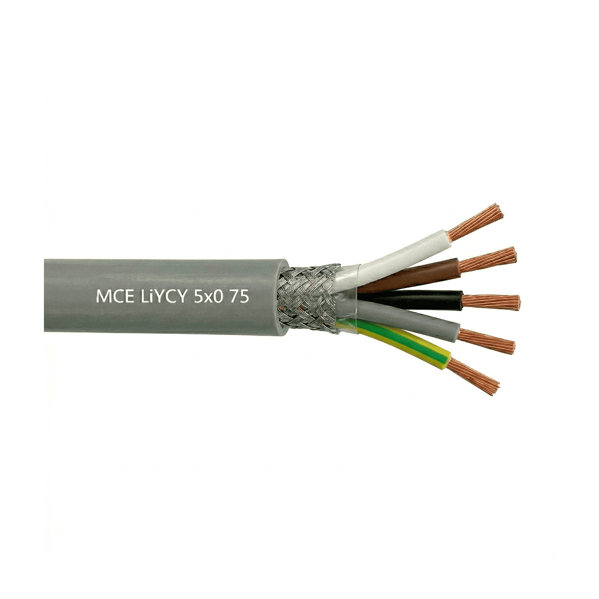 Câble LiYCY 5x0.75 mm2 blindé