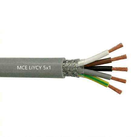 Câble LiYCY 5X1 mm2 blindé