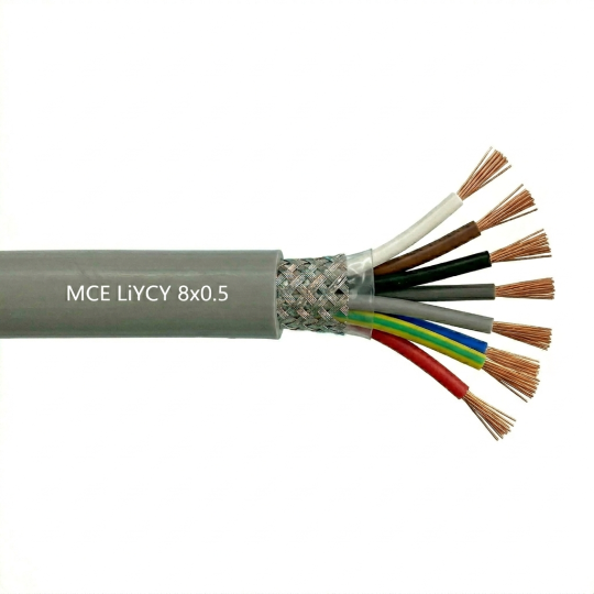 Câble LiYCY 8x0.5 mm2 blindé