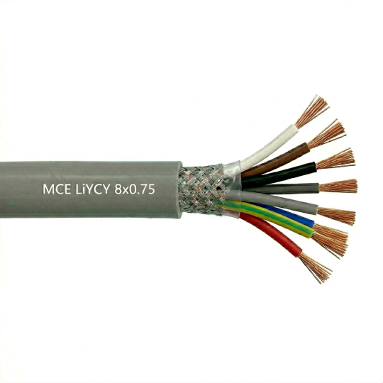 Câble LiYCY 8x0.75 mm2 blindé