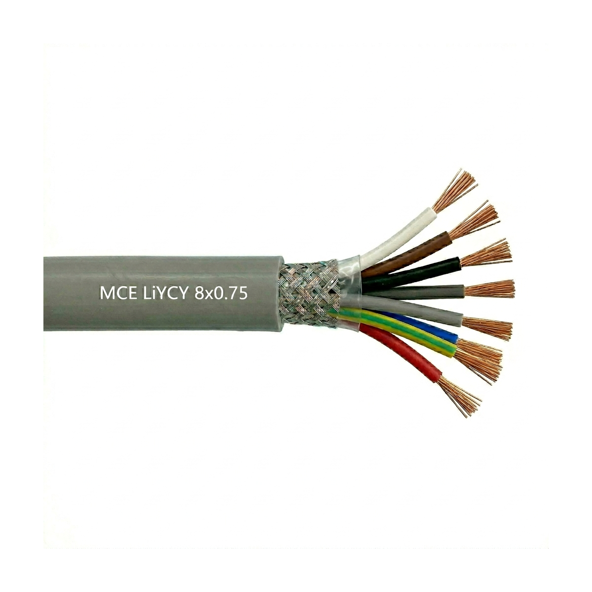 Câble LiYCY 8x0.75 mm2 blindé
